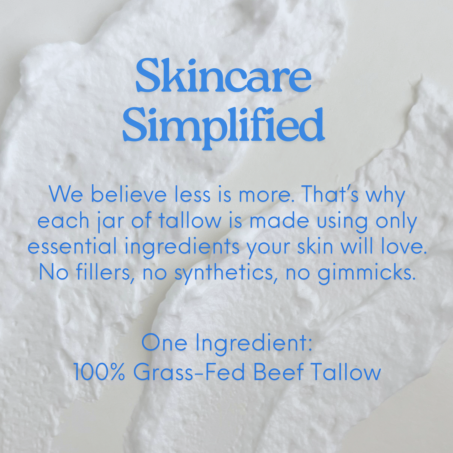 Unscented Whipped Tallow Face + Body Cream 9oz