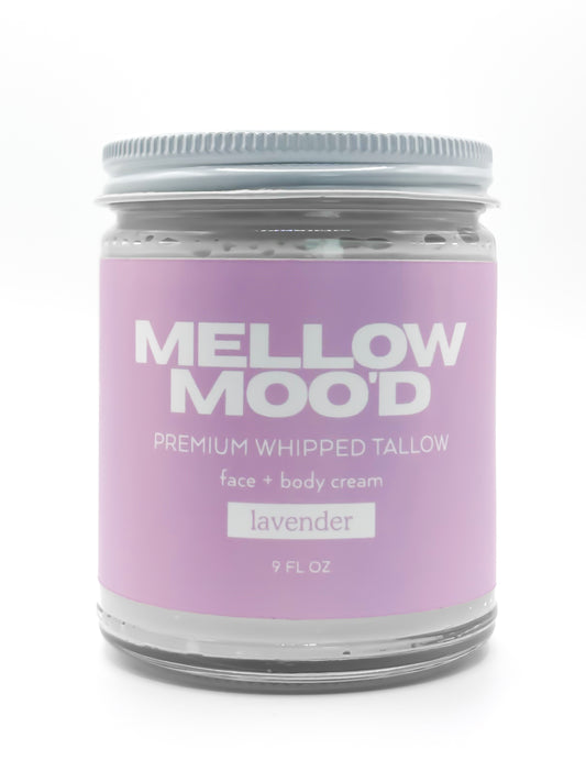 Lavender Whipped Tallow Face + Body Cream 9oz
