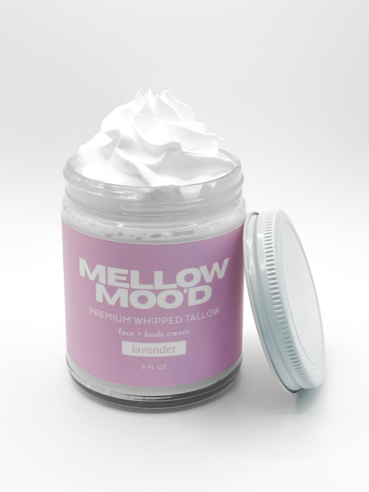 Lavender Whipped Tallow Face + Body Cream 9oz